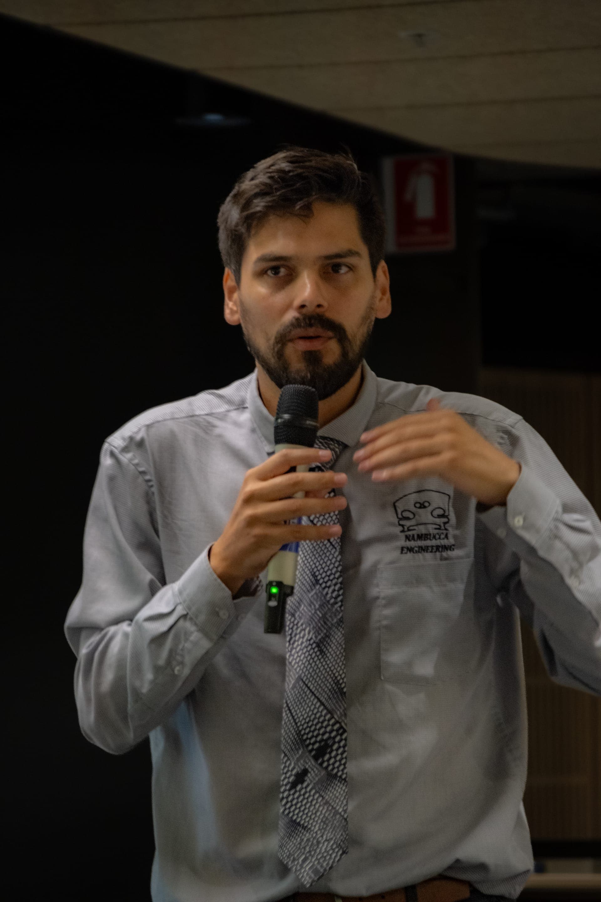 Tim Polo delivering a dynamic presentation during a corporate training session